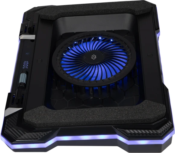 Подставка для ноутбука Digma D-NCP190-1x100RGB 19" 428x316x58мм 52дБ 2xUSB 1x 140ммFAN 1280г Fan-control металл/пластик черный Подставка для ноутбука Digma D-NCP190-1x100RGB 19" 428x316x58мм 52дБ 2xUSB 1x 140ммFAN 1280г Fan-control металл/пластик черный