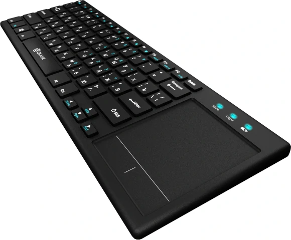 Клавиатура Оклик 830ST черный USB беспроводная slim Multimedia Touch (1011937)