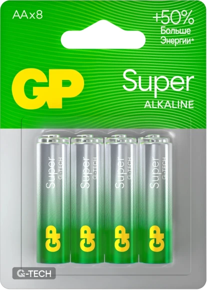 Батарея GP Super Alkaline 15AA21-2CRSBC2 AA (2шт) блистер