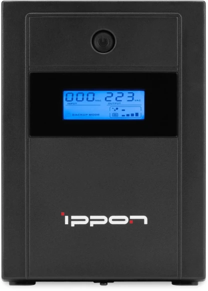 Источник бесперебойного питания Ippon Back Basic 1200 LCD Euro 600Вт 1200ВА черный
