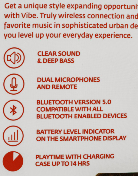 Гарнитура вкладыши uBear Vibe белый беспроводные bluetooth в ушной раковине (TW03WH01-BD)