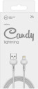 Кабель Redline Candy УТ000021988 USB (m)-Lightning (m) 1м белый