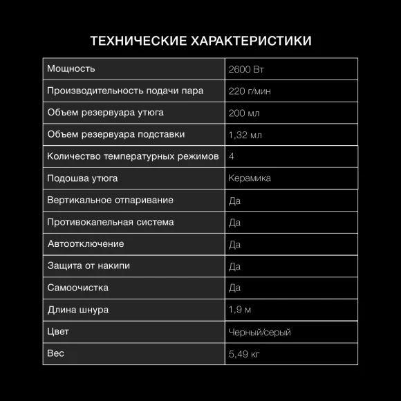 Парогенератор Hyundai H-SSP2600 2600Вт белый/серебристый