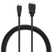 Кабель аудио-видео Buro mini-HDMI (m)/HDMI (m) 3м. черный (BHP-MINHDMI-3) Кабель аудио-видео Buro mini-HDMI (m)/HDMI (m) 3м. черный (BHP-MINHDMI-3)