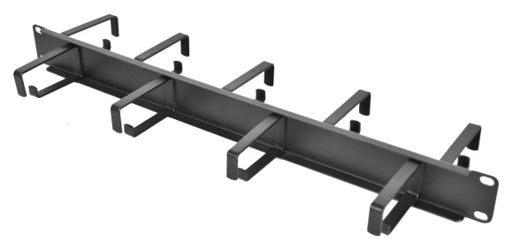 Кабельный органайзер Горизонтальный ЦМО ГКО-1-9-9005 двухсторонний кольца 1U шир.:19" глуб.:145.2мм Кабельный органайзер Горизонтальный ЦМО ГКО-1-9-9005 двухсторонний кольца 1U шир.:19" глуб.:145.2мм