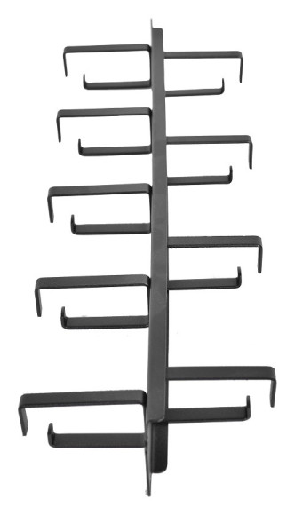 Кабельный органайзер Горизонтальный ЦМО ГКО-1-9-9005 двухсторонний кольца 1U шир.:19" глуб.:145.2мм Кабельный органайзер Горизонтальный ЦМО ГКО-1-9-9005 двухсторонний кольца 1U шир.:19" глуб.:145.2мм