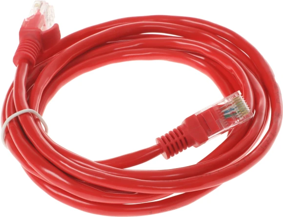 Патч-корд Premier PP12-2M/R 1000Гбит/с UTP 4 пары cat.5E CCA molded 2м красный RJ-45 (m)-RJ-45 (m)