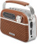 Радиоприемник портативный Hyundai H-PSR200 дерево коричневое/серебристый USB microSD