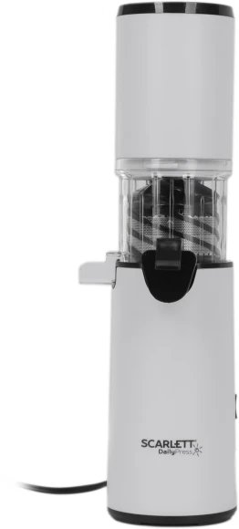 Соковыжималка шнековая Scarlett DailyPress SC-JE50S59 130Вт рез.сок.:600мл. белый