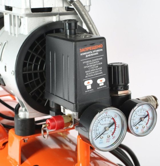 Компрессор поршневой Patriot WO 24-160 безмасляный 160л/мин 24л 1100Вт оранжевый Компрессор поршневой Patriot WO 24-160 безмасляный 160л/мин 24л 1100Вт оранжевый