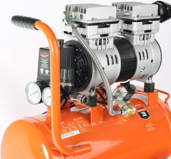 Компрессор поршневой Patriot WO 24-160 безмасляный 160л/мин 24л 1100Вт оранжевый Компрессор поршневой Patriot WO 24-160 безмасляный 160л/мин 24л 1100Вт оранжевый