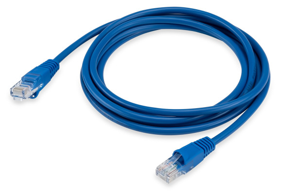 Патч-корд Buro UTP-5E-2M-BL UTP 4 пары cat.5E CCA molded 2м синий RJ-45 (m)-RJ-45 (m)