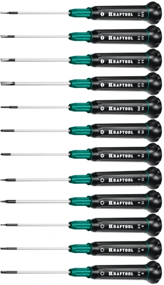 Набор отверток Kraftool 25689 в компл.:12 предметов Набор отверток Kraftool 25689 в компл.:12 предметов