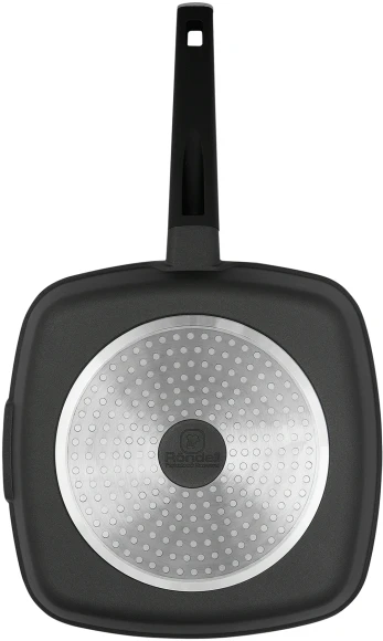 Сковорода-гриль Rondell Craft RDA-1485 квадратная 28см покрытие: TriTitan ручка несъемная (без крышки) черный