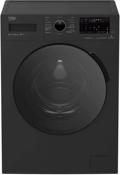Стиральная машина Beko WSPE6H616A класс: A+++ загр.фронтальная макс.:6.5кг антрацит инвертор
