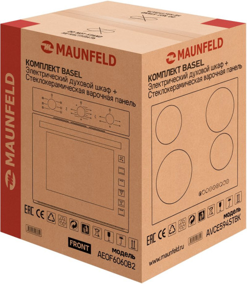 Встраиваемый комплект Maunfeld Basel черный/черный