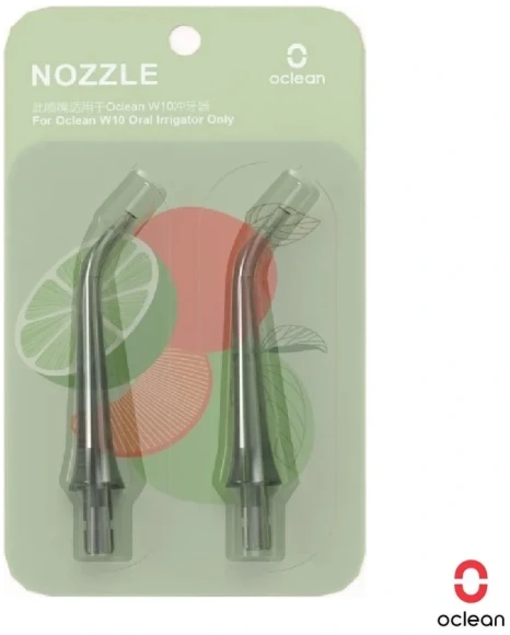 Насадка для ирригатора Oclean W10 N10 (упак.:2шт) зеленый Oclean W10 Насадка для ирригатора Oclean W10 N10 (упак.:2шт) зеленый Oclean W10
