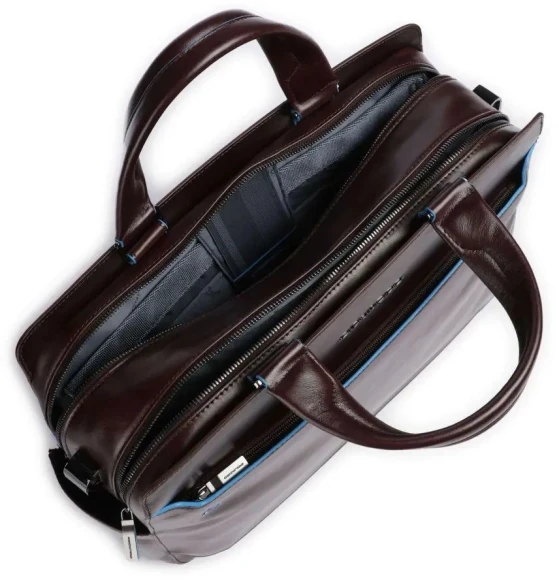 Деловая сумка Piquadro Blue Square CA6590B2/MO с отделением для ноутбука 15.6" красное дерево натур.кожа