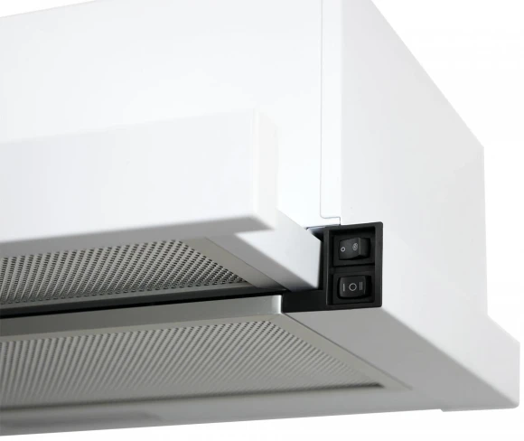 Вытяжка встраиваемая Lex HIDE 600 белый управление: кнопочное (1 мотор)