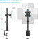Кронштейн для мониторов Onkron D101E черный 13"-34" макс.10кг настольный поворот и наклон