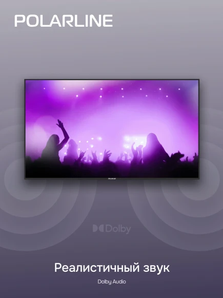 Телевизор LED PolarLine 55" 55PU11TC-SM черный 4K Ultra HD 60Hz DVB-T DVB-T2 DVB-C DVB-S2 USB WiFi Smart TV (RUS)