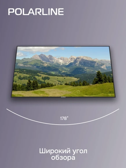 Телевизор LED PolarLine 55" 55PU11TC-SM черный 4K Ultra HD 60Hz DVB-T DVB-T2 DVB-C DVB-S2 USB WiFi Smart TV (RUS)