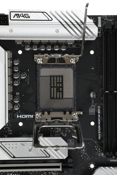 Материнская плата MSI MAG B760M MORTAR WIFI II Soc-1700 Intel B760 4xDDR5 mATX AC`97 8ch(7.1) 2.5Gg+HDMI+DP