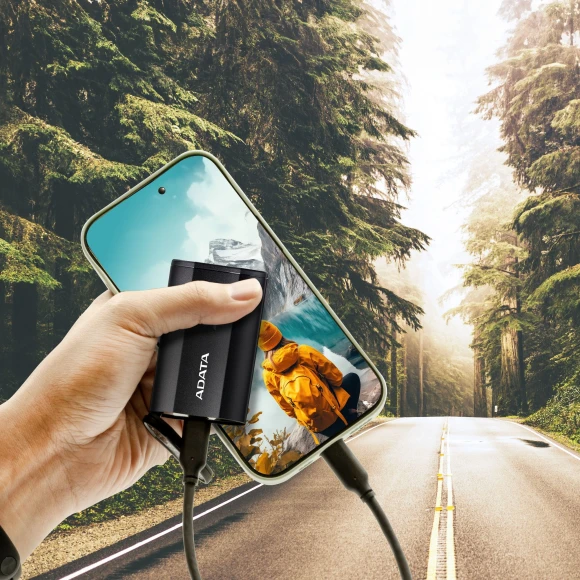 Накопитель SSD A-Data USB-C 500GB SD810-500G-CBK SD810 1.8" черный Накопитель SSD A-Data USB-C 500GB SD810-500G-CBK SD810 1.8" черный