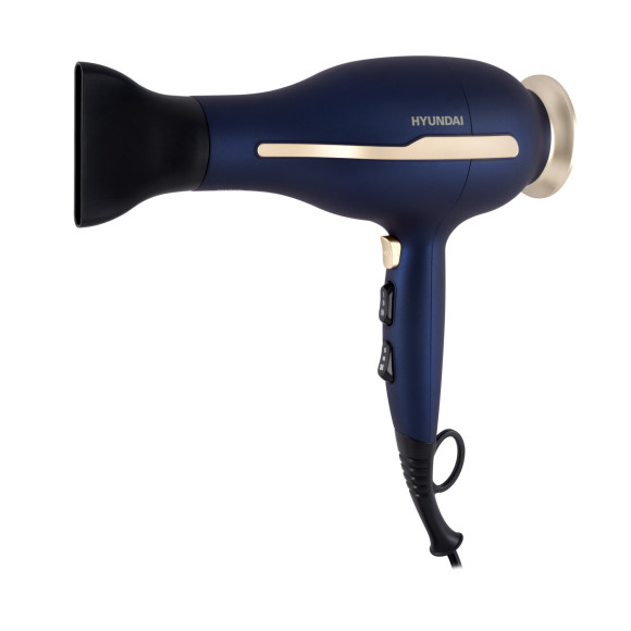 Фен Hyundai H-HDI0758 2400Вт синий/золотистый Фен Hyundai H-HDI0758 2400Вт синий/золотистый