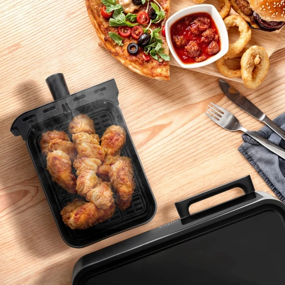 Аэрогриль Kitfort КТ-2256 2850Вт черный/серебристый