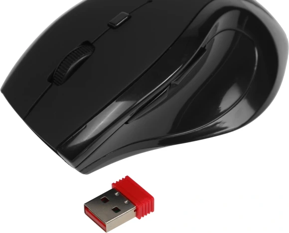 Мышь Defender Accura MM-295 черный оптическая 1600dpi беспров. USB 6but (52295)