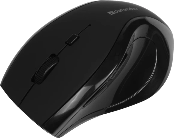 Мышь Defender Accura MM-295 черный оптическая 1600dpi беспров. USB 6but (52295)