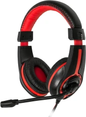 Наушники с микрофоном Оклик HS-L200 черный/красный 2.2м накладные оголовье (359484) Наушники с микрофоном Оклик HS-L200 черный/красный 2.2м накладные оголовье (359484)
