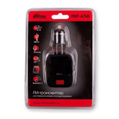 Автомобильный FM-модулятор Ritmix FMT-A745 черный SD BT USB (15119074) Автомобильный FM-модулятор Ritmix FMT-A745 черный SD BT USB (15119074)