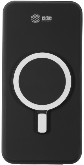 Мобильный аккумулятор Cactus CS-PBFSRT-10000 10000mAh 4.5A USB-A/USB-C беспров.зар. черный Мобильный аккумулятор Cactus CS-PBFSRT-10000 10000mAh 4.5A USB-A/USB-C беспров.зар. черный