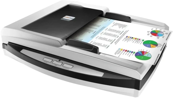 Сканер планшетный/протяжный Plustek SmartOffice PL4080 (0283TS) A4 белый