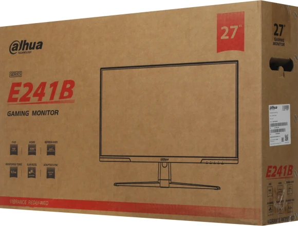 Монитор Dahua 27" DHI-LM27-E241B черный IPS LED 0.5ms 16:9 HDMI матовая 1000:1 350cd 178гр/178гр 1920x1080 240Hz DP FHD 3.55кг Монитор Dahua 27" DHI-LM27-E241B черный IPS LED 0.5ms 16:9 HDMI матовая 1000:1 350cd 178гр/178гр 1920x1080 240Hz DP FHD 3.55кг