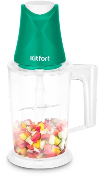 Измельчитель электрический Kitfort КТ-3514 1.5л. 500Вт зеленый/белый Измельчитель электрический Kitfort КТ-3514 1.5л. 500Вт зеленый/белый
