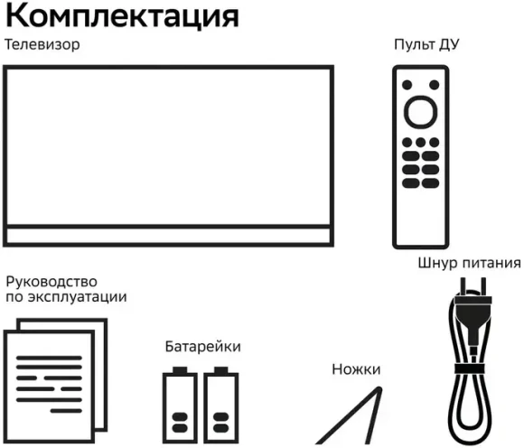 Телевизор LED Sber 43" SDX-43U5500DBA Салют ТВ Frameless черный 4K Ultra HD 60Hz DVB-T DVB-T2 DVB-C DVB-S DVB-S2 USB WiFi Smart TV (RUS)