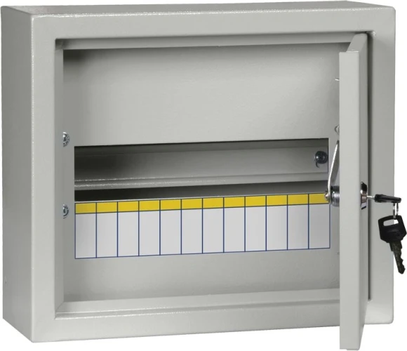 Щит распределительный IEK MKM14-N-12-31-Z ЩРн-12з-1 36 навесной 310мм 120мм 265мм 12мод. металл IP31 серый (упак.:1шт)