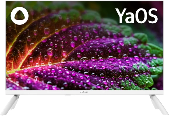 Телевизор LED BBK 24" 24LEX-7242/TS2C (W) Яндекс.ТВ белый HD 60Hz DVB-T2 DVB-C DVB-S DVB-S2 USB WiFi Smart TV (RUS)