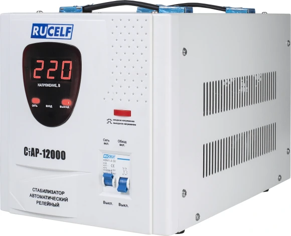 Стабилизатор напряжения Rucelf СтАР-12000 12кВА однофазный белый Стабилизатор напряжения Rucelf СтАР-12000 12кВА однофазный белый