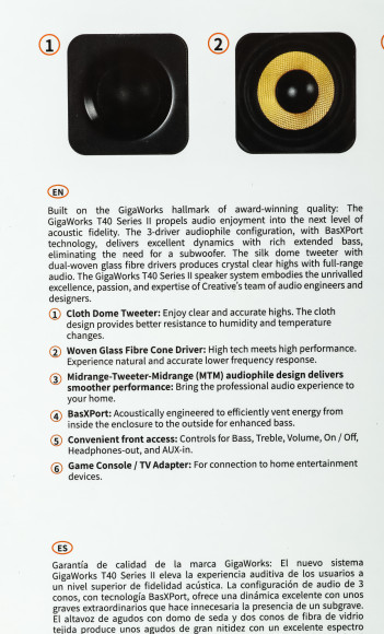 Колонки Creative GigaWorks T40 series II 2.0 черный 32Вт