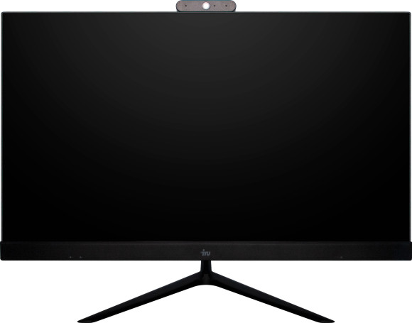 Моноблок IRU Агат 313 23.8" Full HD i3 10100 (3.6) 8Gb SSD512Gb UHDG 630 FreeDOS GbitEth WiFi BT 120W клавиатура мышь Cam черный 1920x1080