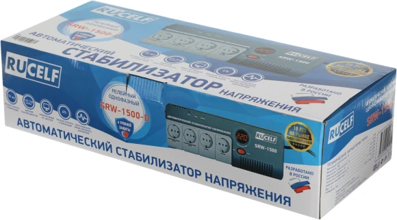 Стабилизатор напряжения Rucelf SRW-1500-D 1.5кВА однофазный белый