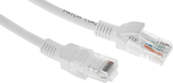 Патч-корд NTSS NTSS-PC-UTP-RJ45-5e-5.0-LSZH-WT UTP RJ-45 вил.-вилка RJ-45 кат.5E 5м белый LSZH 26AWG