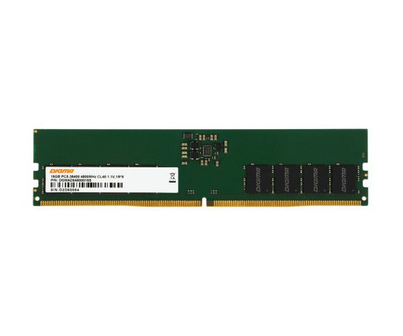 Память DDR5 16Gb 4800MHz Digma DGMAD54800016S RTL PC5-38400 CL40 DIMM 288-pin 1.1В single rank Ret Память DDR5 16Gb 4800MHz Digma DGMAD54800016S RTL PC5-38400 CL40 DIMM 288-pin 1.1В single rank Ret