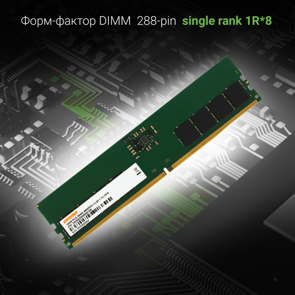 Память DDR5 16Gb 4800MHz Digma DGMAD54800016S RTL PC5-38400 CL40 DIMM 288-pin 1.1В single rank Ret Память DDR5 16Gb 4800MHz Digma DGMAD54800016S RTL PC5-38400 CL40 DIMM 288-pin 1.1В single rank Ret