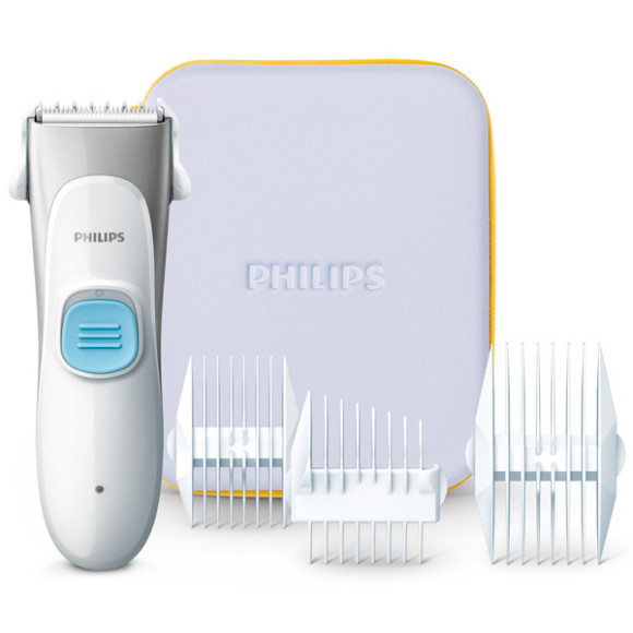 Машинка для стрижки Philips HC1091/15 белый/серый (насадок в компл:4шт)