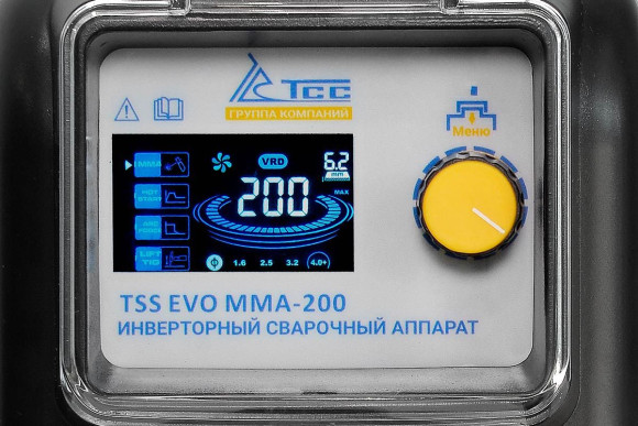 Сварочный аппарат ТСС EVO MMA-200 инвертор MMA DC/TIG DC 4.96кВт
